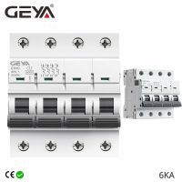 【LZ】❡  GEYA-MCB Din Rail Mini disjuntor GYM9 4 Pólo 6KA quebrando a capacidade 6A-63A tipo AC fabricante direto da fábrica