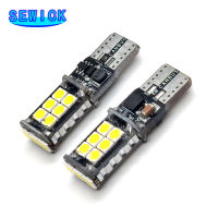 100ชิ้นรถยนต์ LED T15 W16W C An BUS 15 SMD 3030 LED ไฟเบรกอัตโนมัติไม่มีข้อผิดพลาดย้อนกลับโคมไฟรถด้านหลังเปิดสัญญาณ DC 12โวลต์