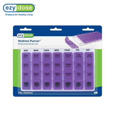 EZY DOSE ตลับใส่วิตามินรายสัปดาห์ Weekly (7-Day) Pill Organizer 67124 (คละสี)