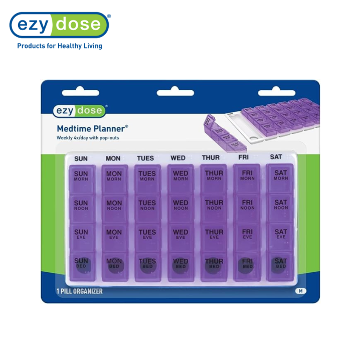 ezy-dose-ตลับใส่วิตามินรายสัปดาห์-weekly-7-day-pill-organizer-67124-คละสี