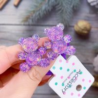 【YD】 New Fashion Glitter Elastic Hair Bands Children Rope Ties Barrettes Headwear Kids Accessories