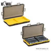 8 Slots Holder Waterproof Storage Box Organizer For AA14500 Alkaline Lithium Rechargeable Battery Container Keeper