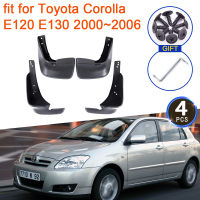 Mud Flaps สำหรับ Toyota Corolla E120 E130 2000 2001 2002 2003 2004 2005 2006อุปกรณ์เสริม Splash Guards Mudguards Fender ล้อหน้า