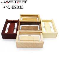 JASTER USB 3.0 Wooden usb BOX usb flash drive Memory stick pendrive 4GB 8GB 16GB 32GB 64GB U disk wedding gift free custom logo