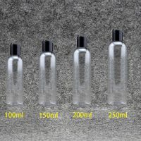 【YP】 30pcs 100/150/200/250ml Plastic Cosmetics Bottle With Disc Screw Lid Shampoo PET Containers Shower Gel bottle