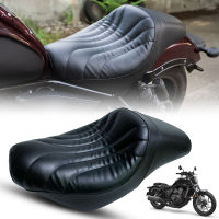 เบาะคู่ตอนเดียว สีดำ สำหรับฮอนด้ารีเบล BLACK SADDLE RACER DUAL SEAT PAD CUSHION FOR HONDA REBEL CMX 1100 ปี2021-2022