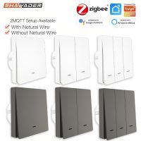 ♝ ZigBee Smart Light Switches Push Button Wall Interruptor Inteligente Tuya SmartLife App 2 Way Remote By Alexa Google Home 2mqtt