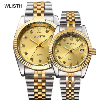 Gold hot sale couple watch