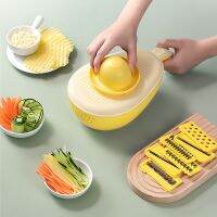 6 in 1 Food Slicer Masher Vegetable Chopper Mandoline Slicer Food drain basket Multifunctional Vegetable Shredders Kitchen Tool