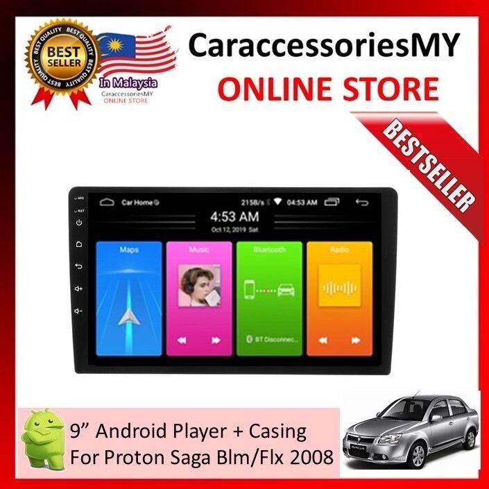Proton Saga BLM / FLX 9 inch Android Player 1+ 16GB play store bluetooth waze radio android car