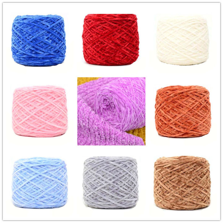 knitted-handcraft-chenille-bulky-new-wholesale-250g-skeins-super-chunky-velvet-big-soft-yarn-crochet-all-colour-knitting-wool