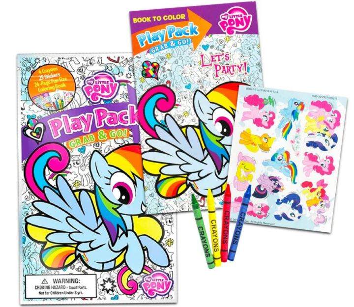 My Little Pony Coloring & Activity Book with MLP The Movie Stickers