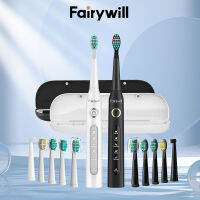 Fairywill 507 แปรงสีฟันไฟฟ้า 2pcs 5 โหมด