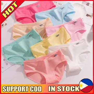 6 Pcs Seamless Ice Silk Panties For Women Underwear Panty Mid Rise