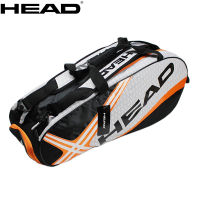 HEAD Tennis Rackets Bag Large Capacity 6-9 Tennis Backpack Badminton Gymbag Squash Racquet Bag With Separated Shoes Bag 73*23*30