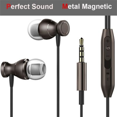 ชุดหูฟังไมค์ไฮไฟแม่เหล็กโลหะหูฟัง2019หูฟังแบบมีสาย Headphone Stereo และชุดหูฟังหูฟังเบสที่ดูดซับด้วยโลหะ