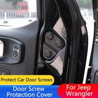 QHCP Car Door Screw Anti Rust Protection Covers 1Pair Plastic Screw Protective Caps For Jeep Wrangler JL 2018-2021 Accessories Nails  Screws Fasteners