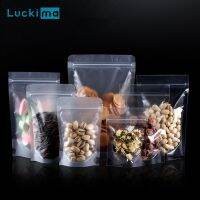 Transparent Reclosable Sealing Ziplock Bag Solid Zipper Food Storage Packing Bag Sealable Stand Up Zipper bags for Snacks Nuts Food Storage Dispensers