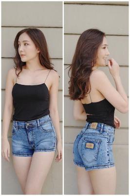 2511 Vintage Denim Jeans by Araya กางเกงยีนส์ขาสั้น ผญ กางเกงยีนส์ขาสั้น ผ้ายืด เซ็กซี่ดูดี เข้ารูป ทรงสวยเป๊ะเว่อร์