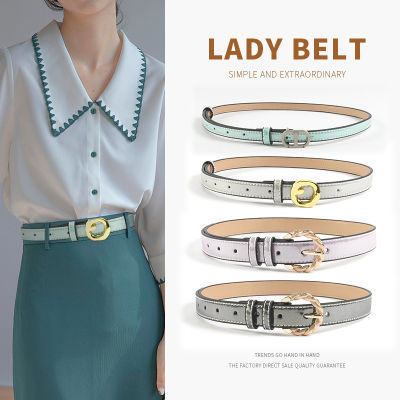 Personalized waistband, womens net red PU leather, womens belt, casual and simple pants belt, versatile and multi-color belt  YDCA