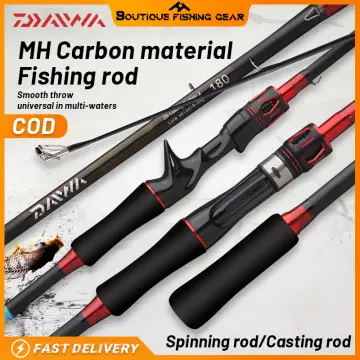 Carbon Fishing Rod 1.8M 1.65M ML Fast Spinning Casting 2 Sections
