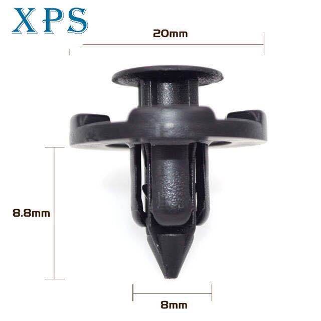 xps 100PCS/lot 8mm car rivet bumper fender plastic trim fastener