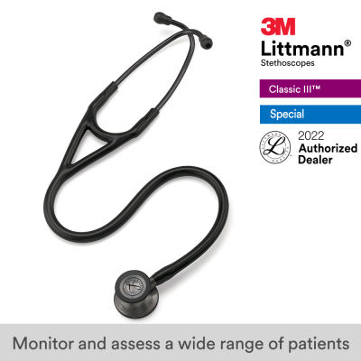 3M Littmann Cardiology IV Stethoscope, 27 inch, #6162 ( Black Tube, Smoked-Finish Chestpiece, Stainless Stem and Eartubes)