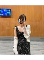 พร้อมส่ง ??? polkadot vest dress C3254 เดรสสั้นสายเดี่ยว เดรสสั้นสายเดี่ยวมินิมอล