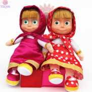 TEQIN IN stock 27cm Russian Marsha Plush Doll Squeeze Talking Sing Smart