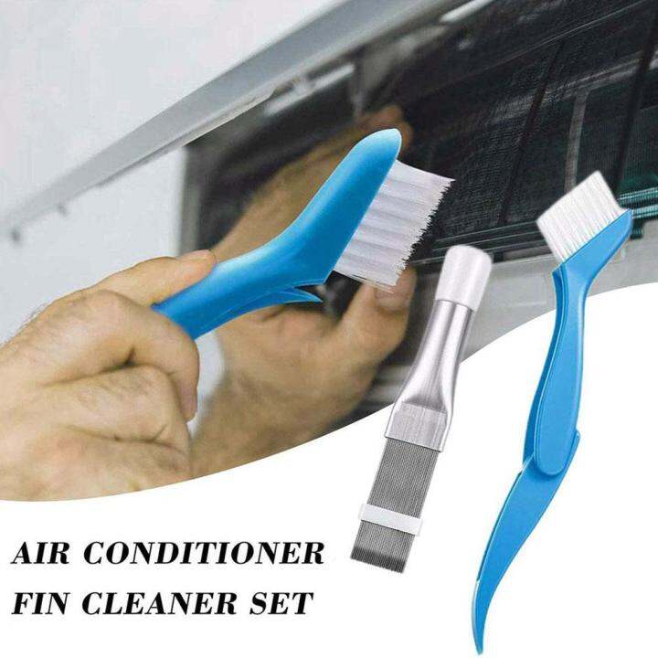 Air Conditioning Fin Comb Stainless Steel Brush Fin Cleaning Removal Brush Tool And Dust