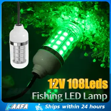 Generic 12V 108 LEDs Submersible Fishing Light Underwater White