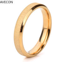 AVECON ยุโรปและอเมริกา Ins แฟชั่นที่เรียบง่ายใหม่ไทเทเนียมเหล็กแหวนอินเทรนด์บุคลิกภาพแหวน