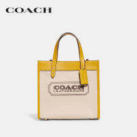 COACH กระเป๋าทรงสี่เหลี่ยมผู้หญิงรุ่น Field Tote 22 สีเหลือง CH740 B4VI3