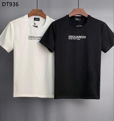 2022 New Classic Dsquared2 Cotton Couple Short Sleeve T-Shirt Letter Print Casual Top Summer Plus Size DT936#