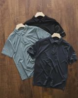 Uniqlo ﹊✠ Hard food! High speed dry spring summer ice silk fabrics thin men outdoor sports short sleeve POLO shirt wet