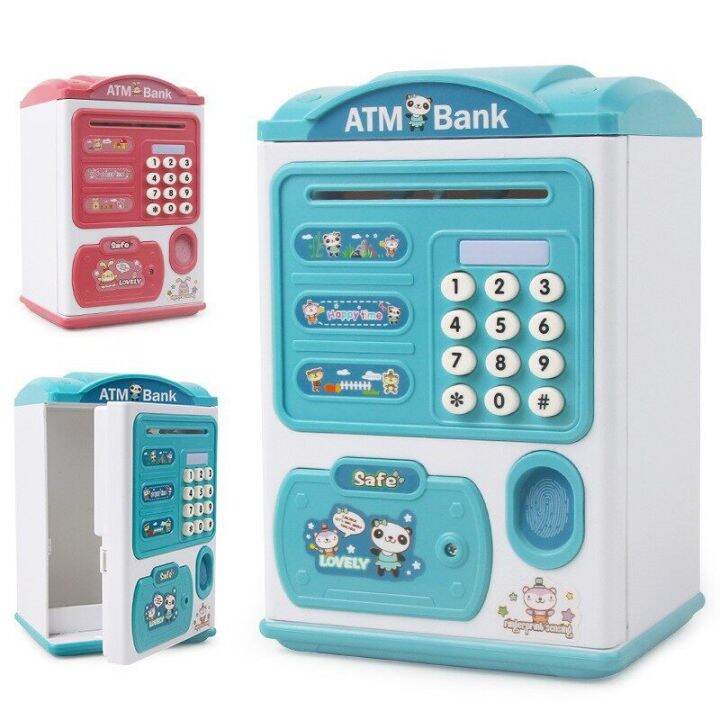 พร้อมส่งจากไทย-กระปุกออมสิน-atm-กระปุกออมสิน-มีดนตรีมีรหัส-สแกนลายนิ้วมือ-ตู้เซฟดูดแบงค์สามารถหยอดเหรียญได้