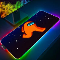 Among Us Mouse Mats Desk Pad 900x400 Luminescence Mousepad RGB LED Large Mouse Mat Xl Kawaii Gamer Car Keyboard Gaming Mice