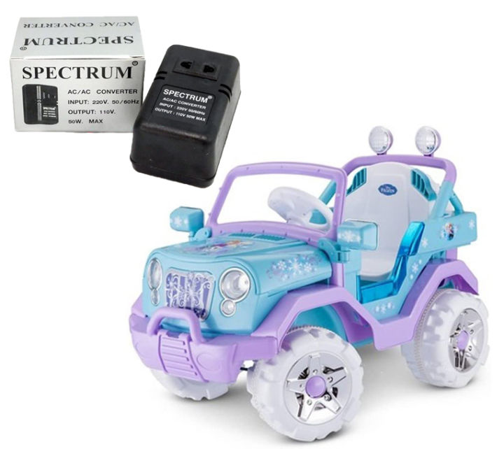 นำเข้า-รถแบตเด็กขับเคลื่อน-4-ล้อ-disney-frozen-kids-4x4-ride-on-toy-6-volt-single-rider-blue-by-kid-trax-ราคา-15-000-บาท