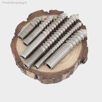 ♚ 304 Stainless Steel Wooden Screw Hexagon Socket Double Head Pointed Tail Thread One End Set Self Tapping Screw M6