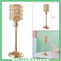 [simpleloveMY] 1pc Luxury Style Crystal Candle Holder Stand Offices Decorative Candlestick