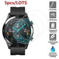 ❒✙♚ 5 แพ็คสำหรับHuawei Watch GT 2 (46 มม.) GT2 Pro Honor Magic 2 (46 มม.) กระจกนิรภัยป้องกันหน้าจอ 9H Smartwatchป้องกัน