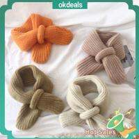 OKDEALS กลางแจ้ง น่ารัก นุ่ม ผ้าพันคอคอ ปลอกคอผ้าขนสัตว์ ผ้าพันคอไหมพรม อบอุ่น