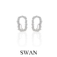 SWAN - Olivia Ear Clip ต่างหูเงินแท้ ฝังเพชรคิวบิกเซอร์โคเนีย cubic zirconia