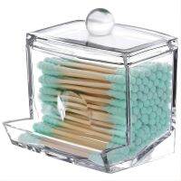 xixibeauty Swab Holder Ball Dispenser Organizer Clear Bathroom Storage Containers