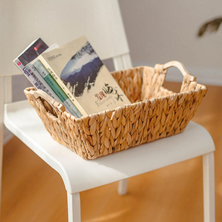 Woven Storage Basket Large Sundries Snack Toy Organizer Basket