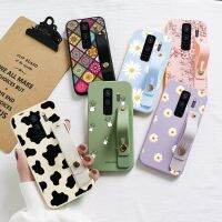 For Samsung Galaxy S9 Plus Case Soft Silicone Phone Fundas For Samsung GalaxyS9 GalaxyS9Plus Wrist Strap Daisy Flower Bumper