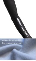 WINTER FLEECE THERMAL 2016 ROCK RACING TEAM Mens Cycling Arm Warmers Outdoor Sports MTB Bike Bicycle Armwarmers One Pair