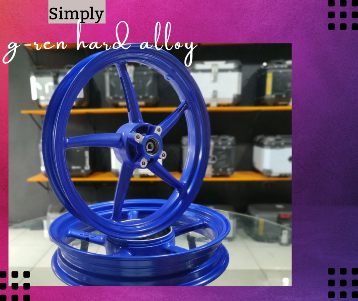 racing boy rb5 mags rims for yamaha mio 3 4 holes blue moto trendz ...