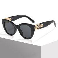 Cat Eye Diamond Decorative Sunglasses For Women Men Classic Fashion Vintage Design Male Female Driving Beach Fishing Sun Glasses