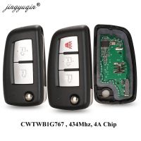 jingyuqin 23 Buttons 433MHz 4A PCF7952E Flip Remote Key For Nissan Qashqai J11 Pulsar C13 Juke F15 X-Trail T32 Micra CWTWB1G767